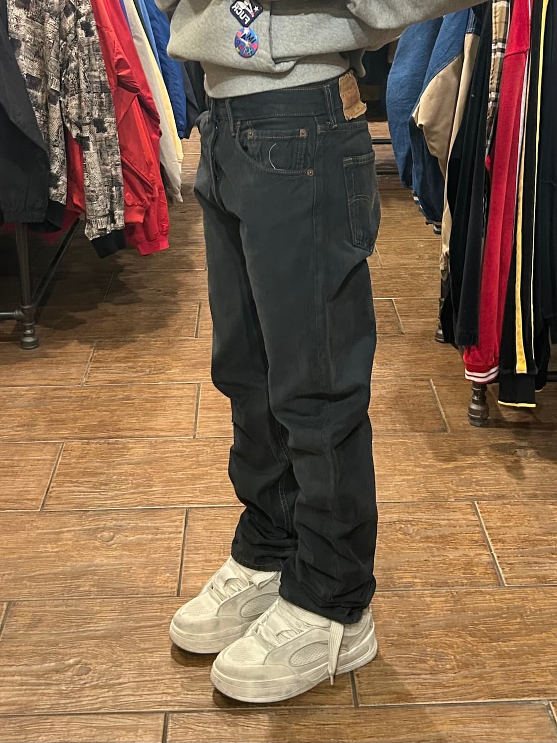 [HI] 리바이스 501 데님 흑청 상품이미지4