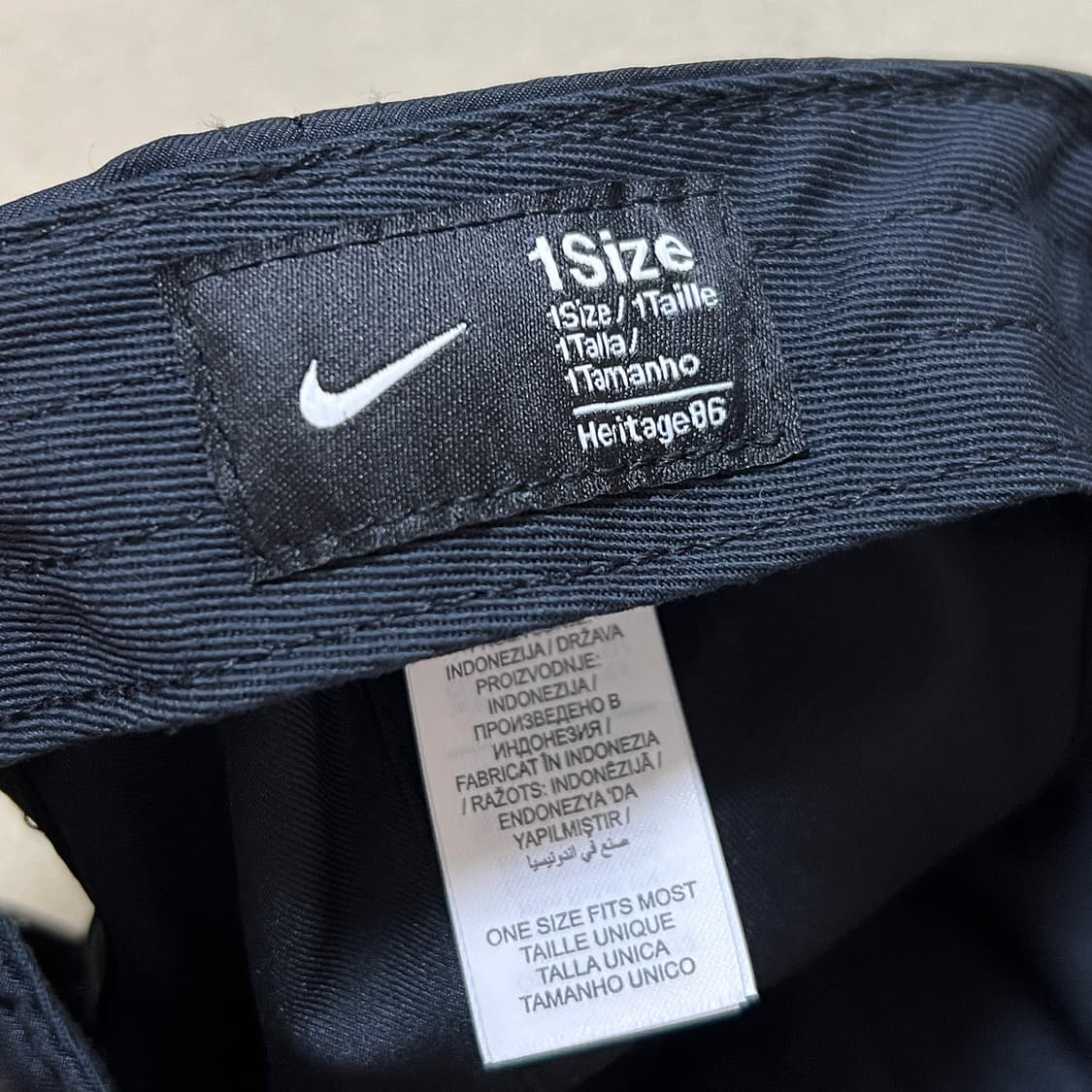 나이키 메탈 스우시 헤리티지86 볼캡 블랙 상품이미지5
