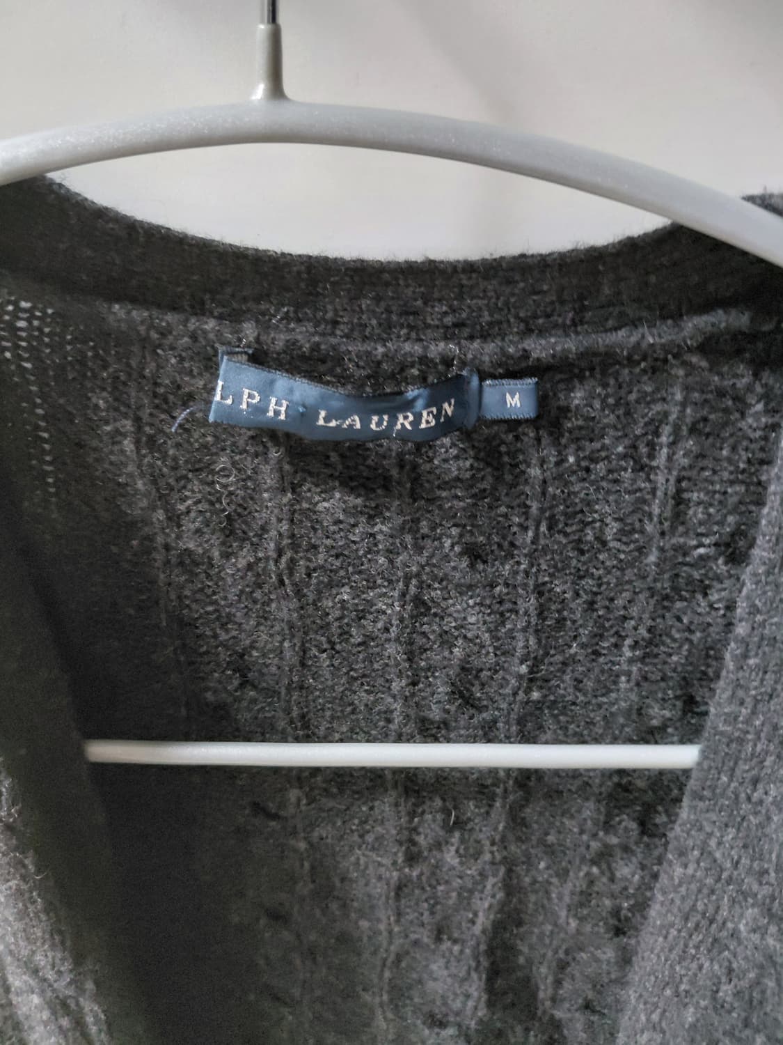 폴로 랄프로렌 꽈배기 케이블 가디건 레더패치 락시크 상품이미지4