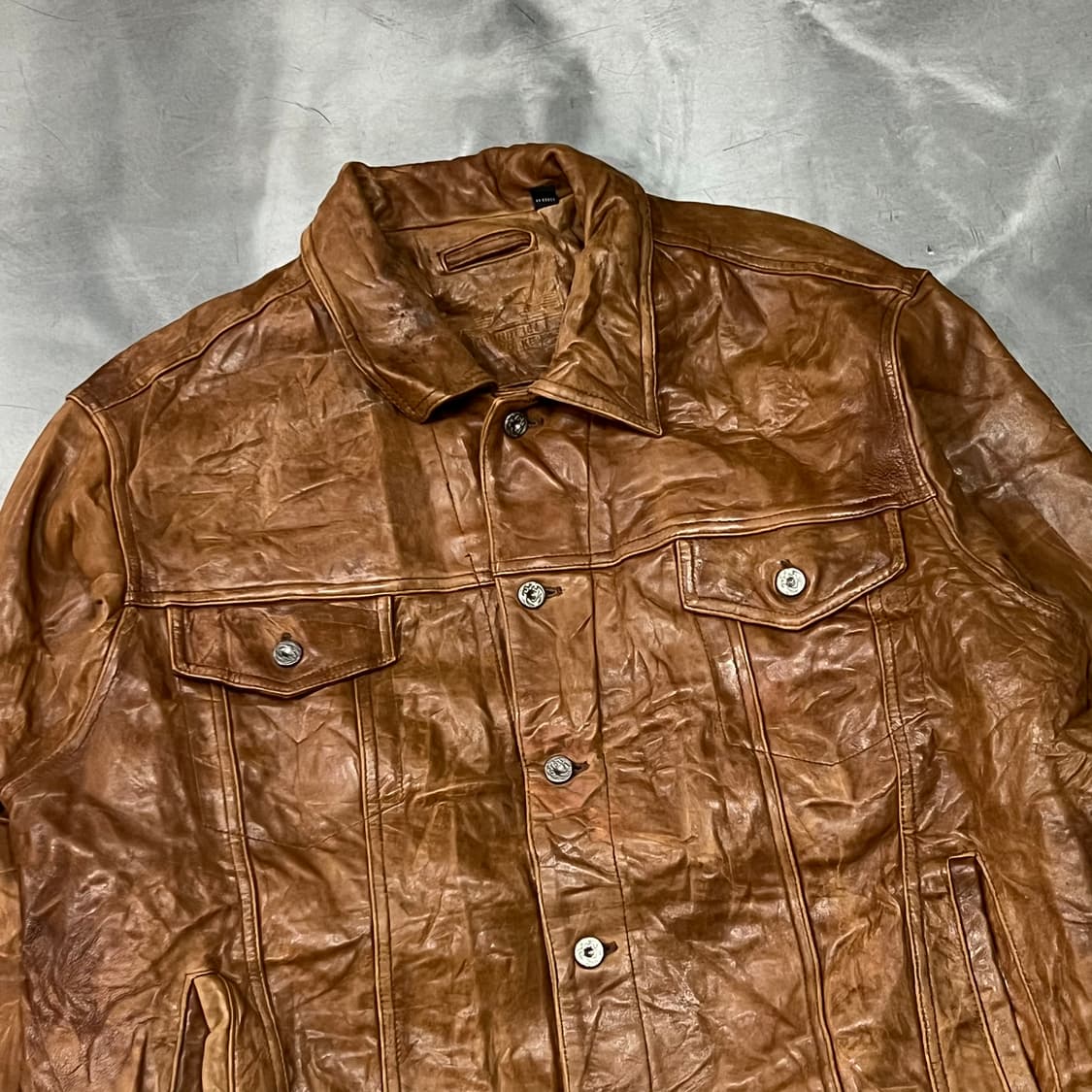  하우스트리 레더 트러커 자켓 y14975 상품이미지3