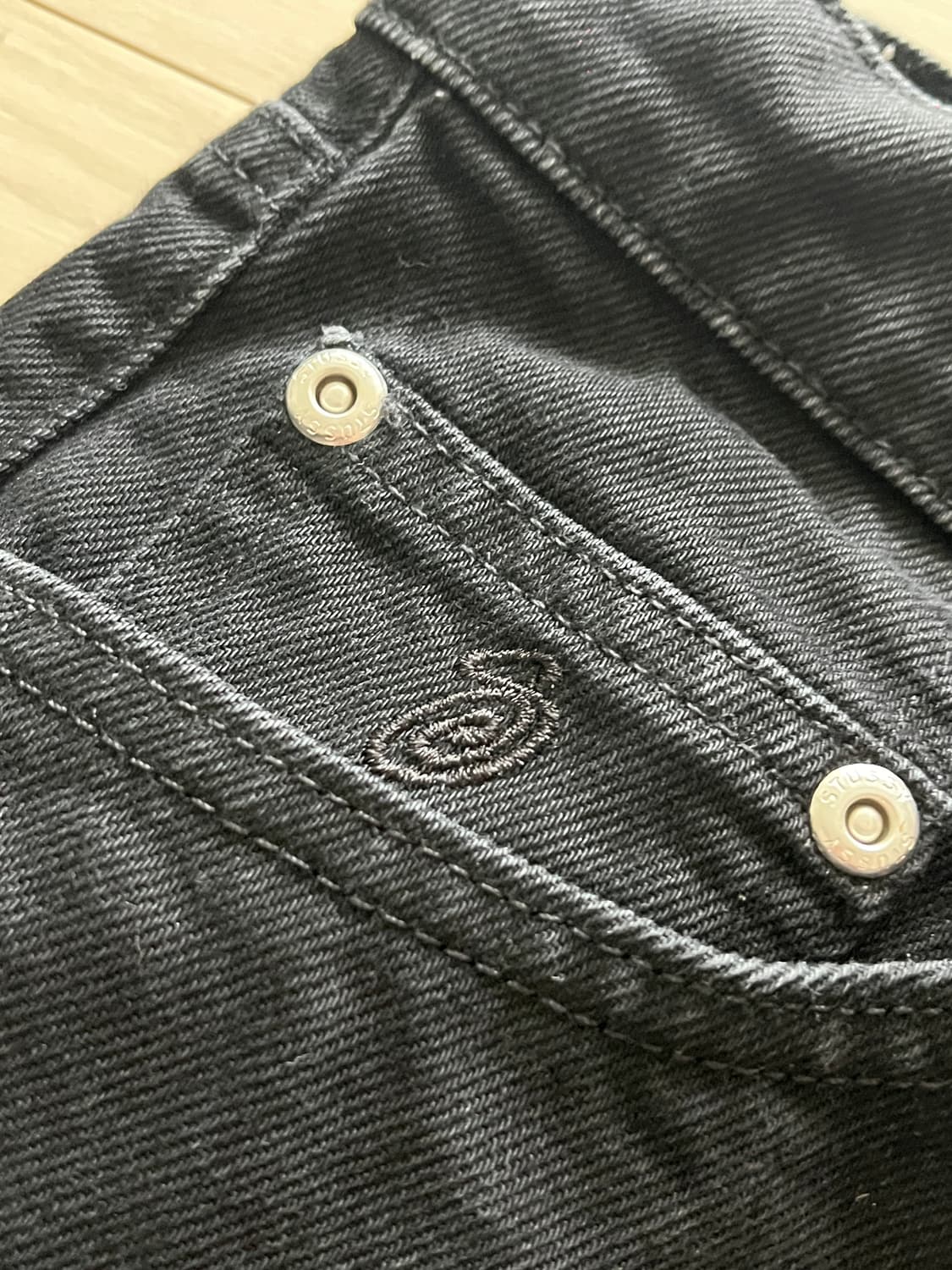 stussy 스투시 빅올진 Big Ol’ 블랙 데님 30 상품이미지3