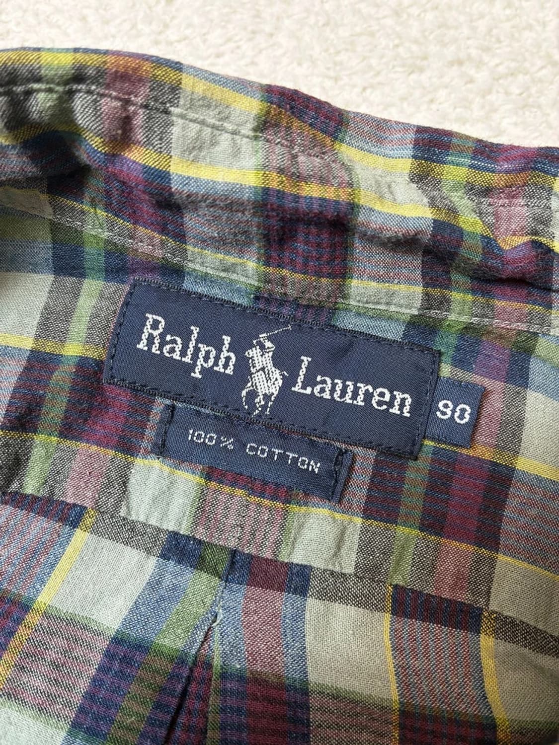 폴로 랄프로렌 90's 컨트리 체크 셔츠 PN7579 상품이미지7