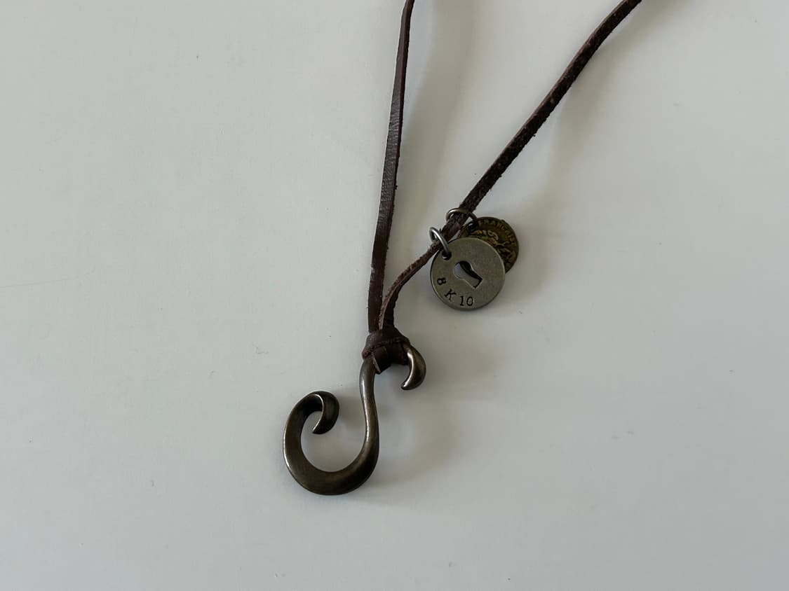 빈티지 레더끈 목걸이 상품이미지1