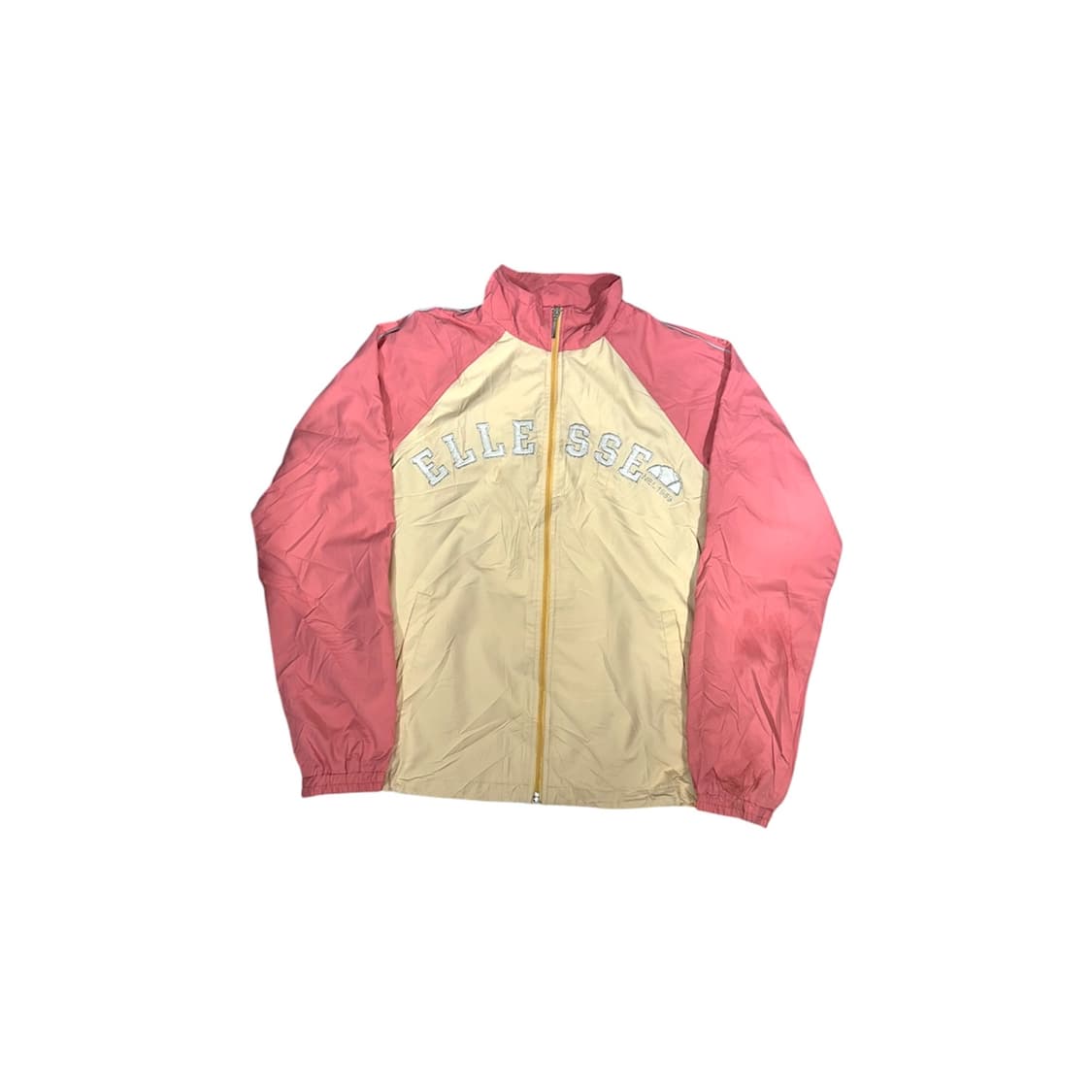 엘레쎄 베이지 핑크 배색 바람막이 자켓 M 상품이미지5