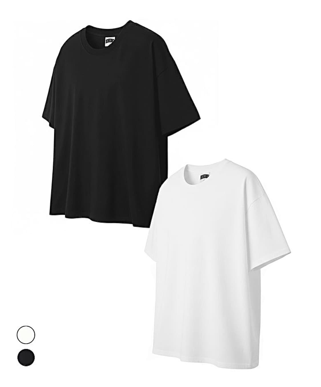 (새상품 택포가격) 리브레너 베이직 쿨코튼 무지크롭 반팔티셔츠 블랙 XL 상품이미지1