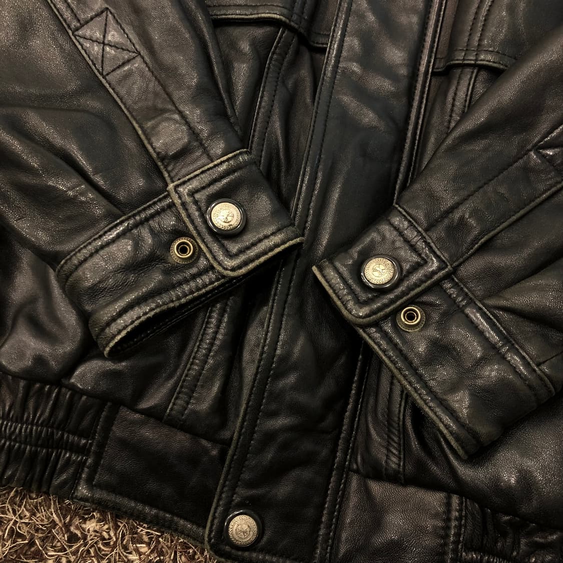 슬래진저 90s 양가죽 봄버 레더 가죽 자켓 상품이미지5