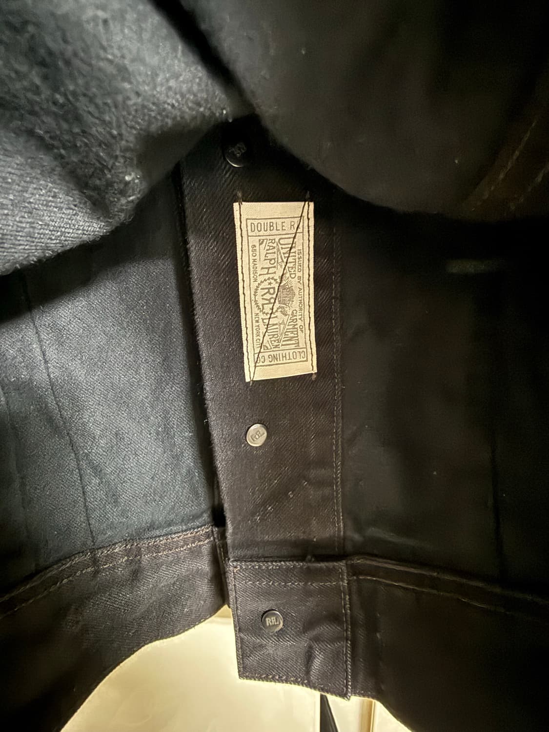 RRL lot 271 블랙 데님자켓 M 상품이미지5