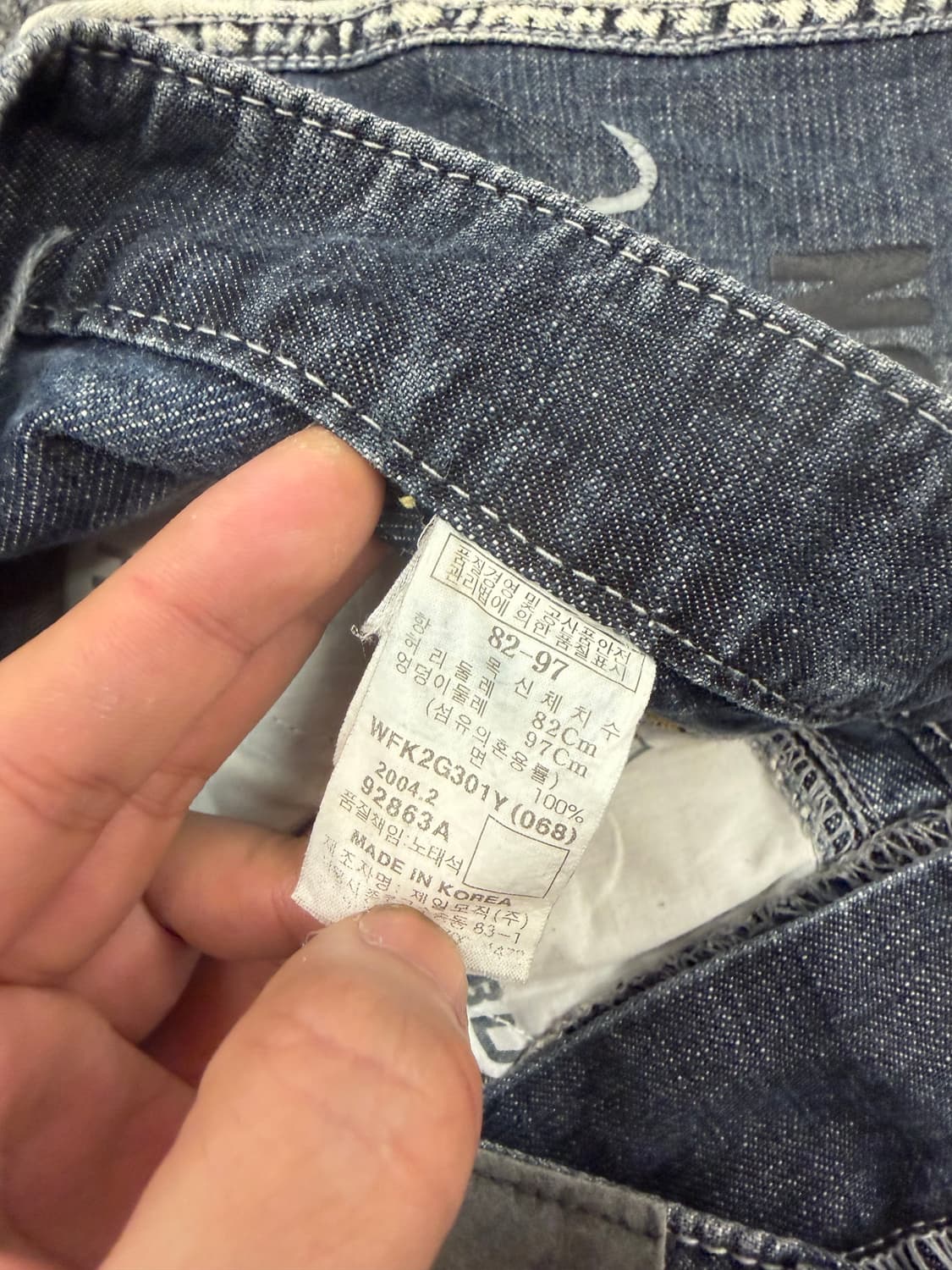 Os)Fubu 빈티지 올드스쿨 힙합 버뮤다 데님팬츠 상품이미지4