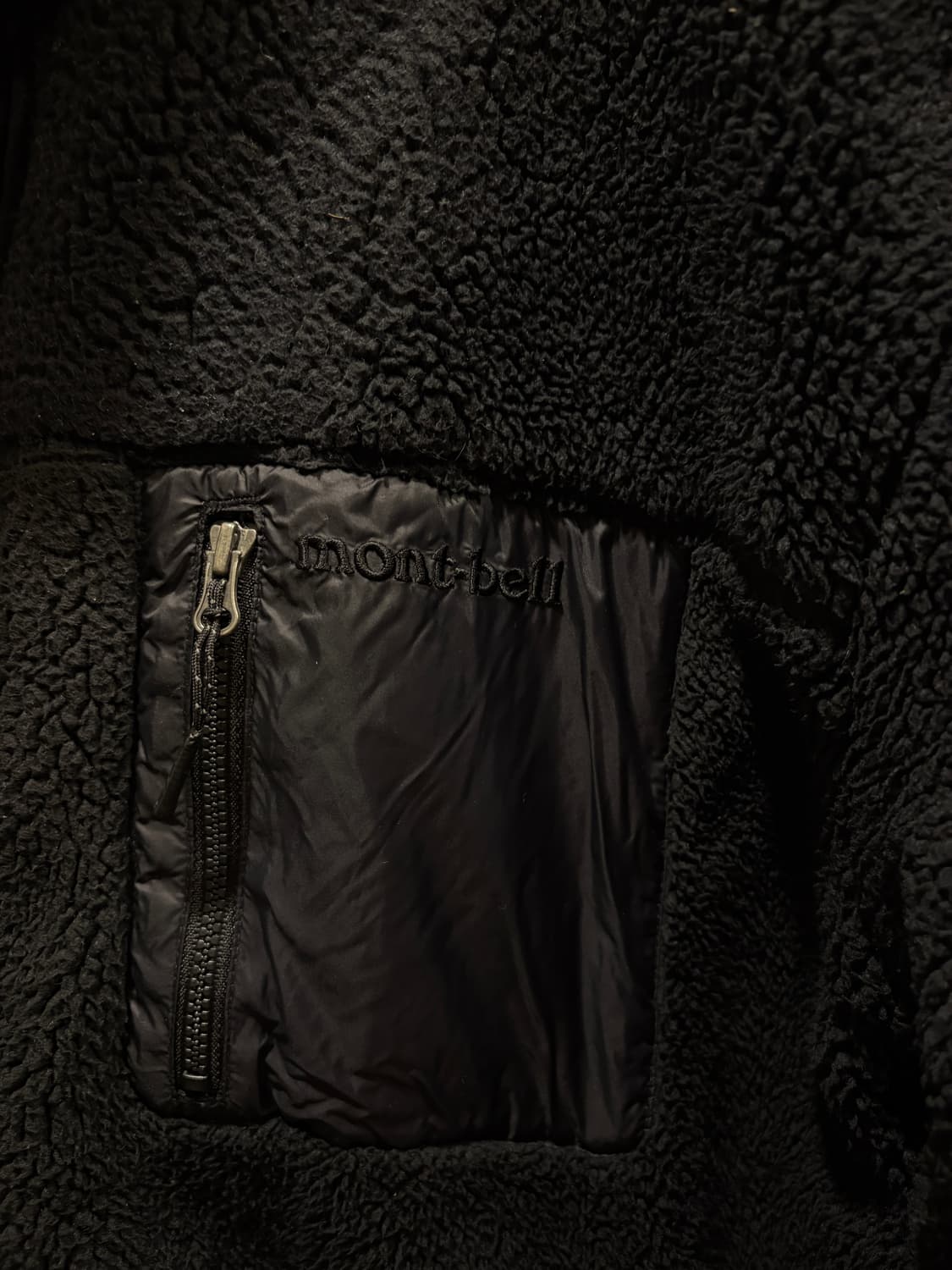 빈티지 몽벨 리버시블 후리스 패딩 블랙 상품이미지2