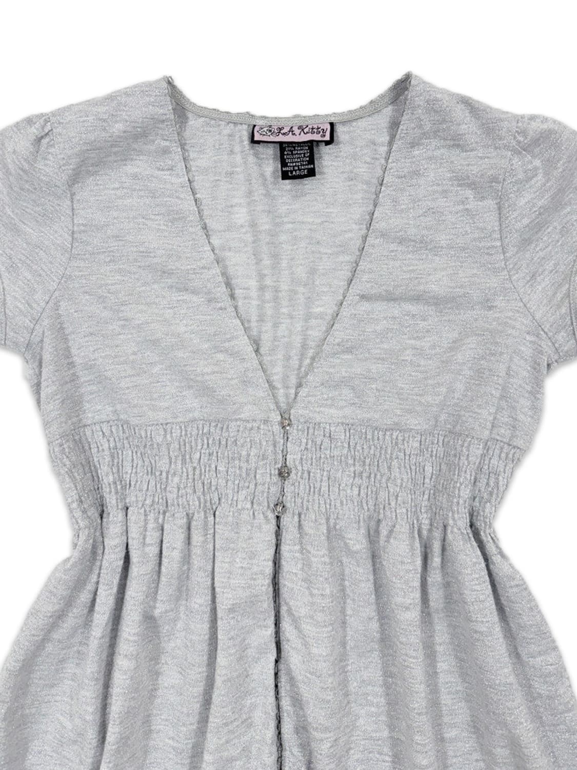 빈티지 그레이 레이어드 블라우스 상품이미지3