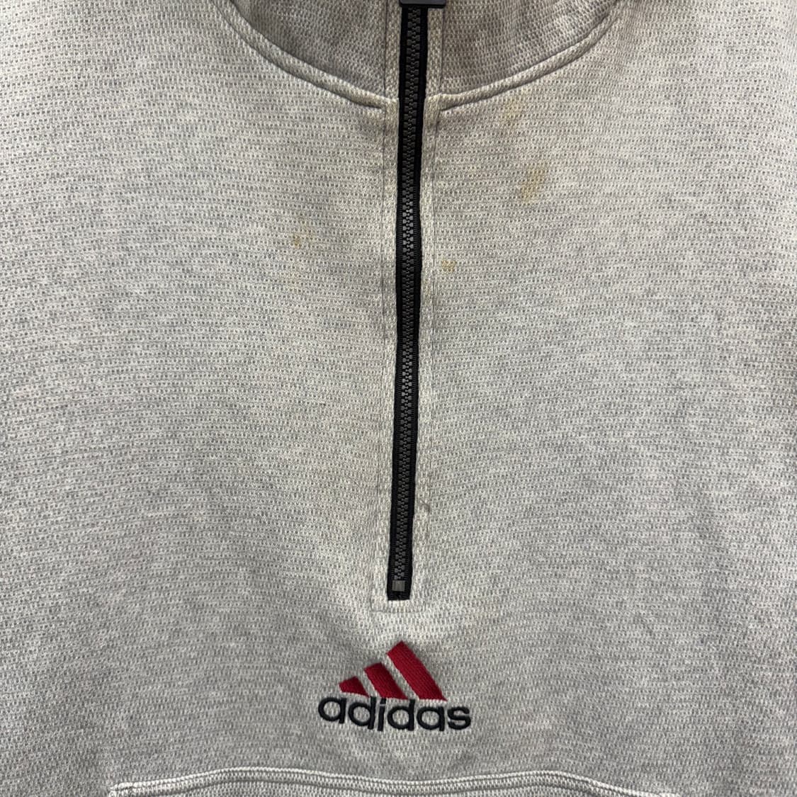 아디다스 리버시블 나일론 후드 아노락 하프 집업 디테일 블랙 화이트 상품이미지8