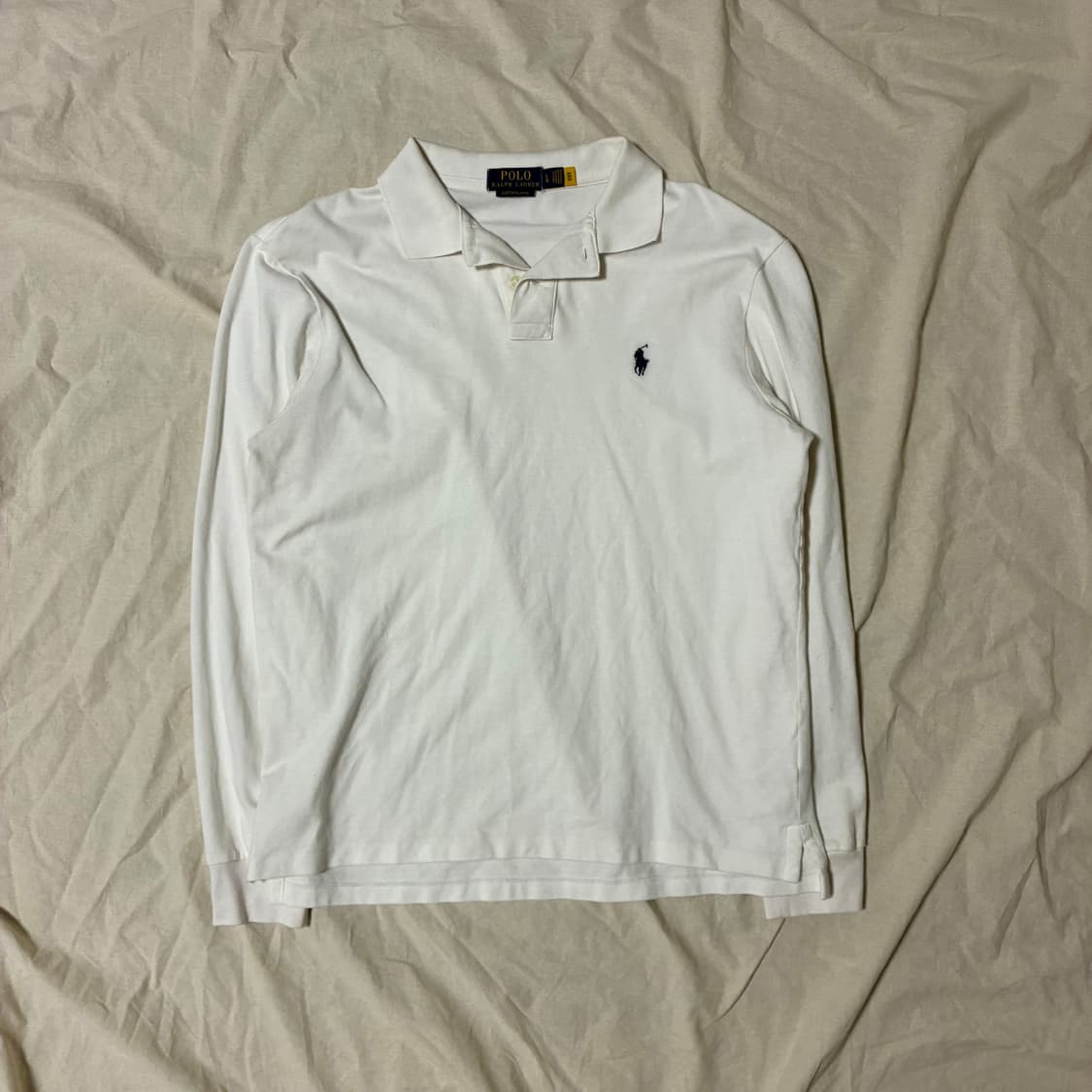 (정품QR) 폴로 카라티 화이트 L 상품이미지2