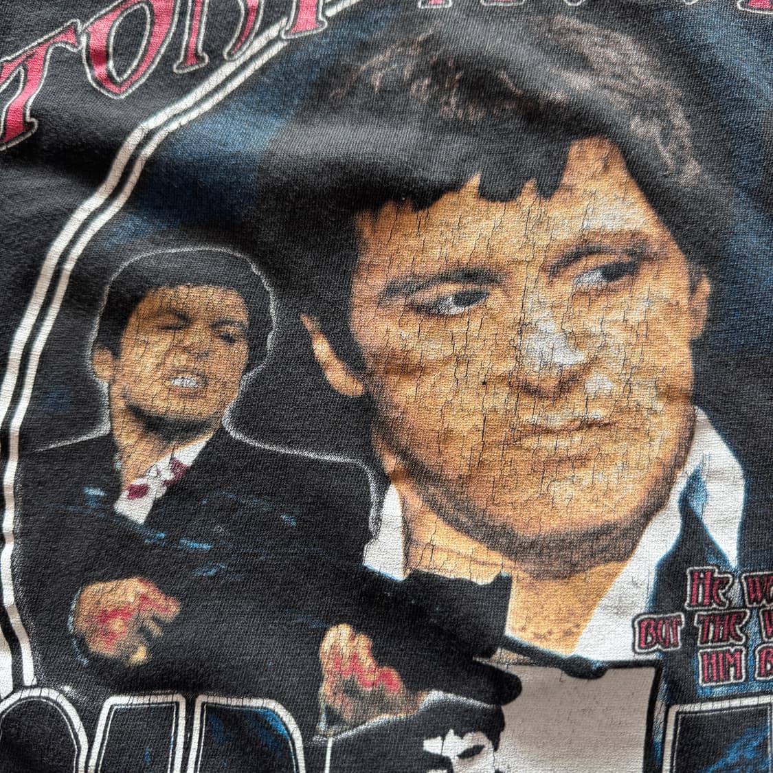 빈티지 90s Scarface 스카페이스 토니 몬타나 랩티셔츠 상품이미지4