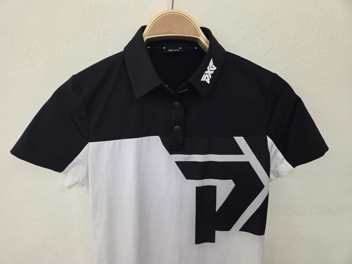 PXG 여성 골프 반팔티 S 블랙/화이트 상품이미지2