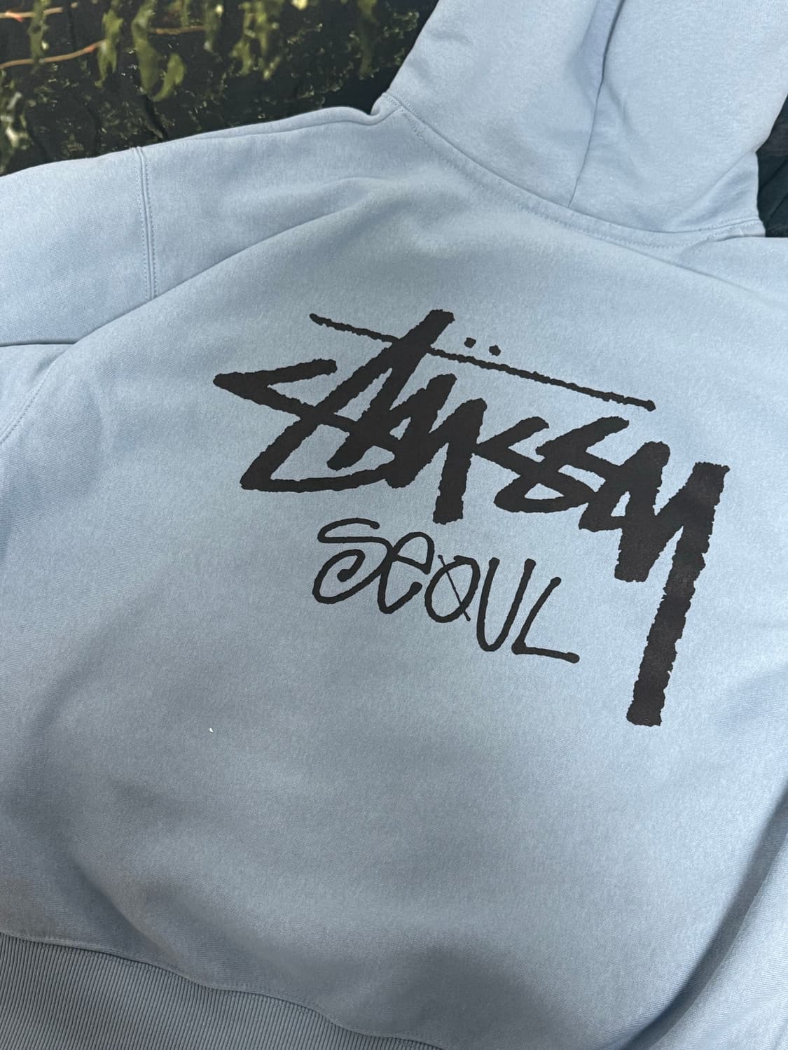 [L] 스투시 스탁 서울 익스클루시브 후드 슬레이트 slate 상품이미지4