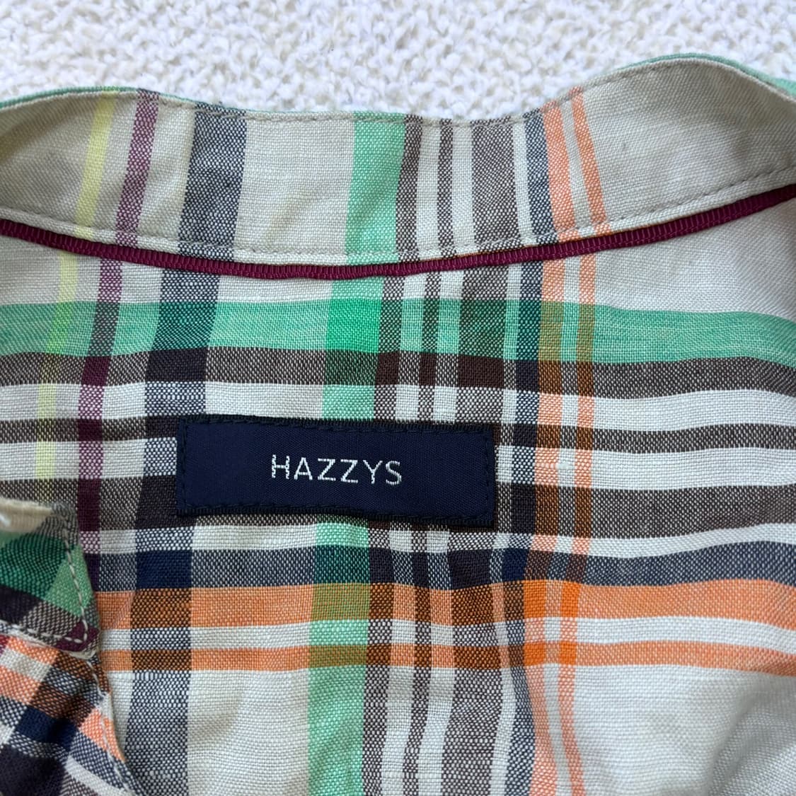 95-165 헤지스 체크 셔츠 원피스 0416E 상품이미지3