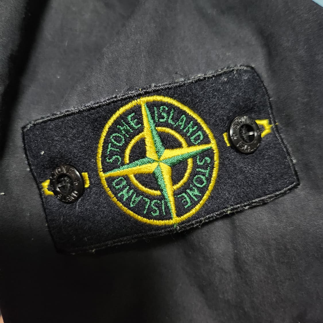 [백화점판]21SS 스톤아일랜드 올드이펙트 오버셔츠 L 블랙 상품이미지3