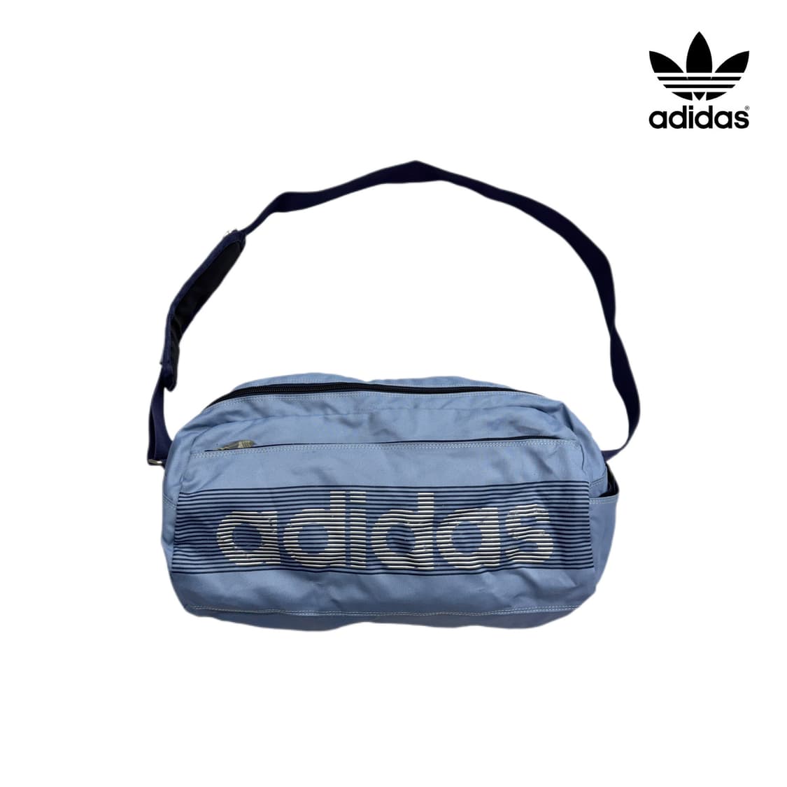 아디다스 00s Y2K 하늘색 빅로고 올드스쿨 크로스백 상품이미지1