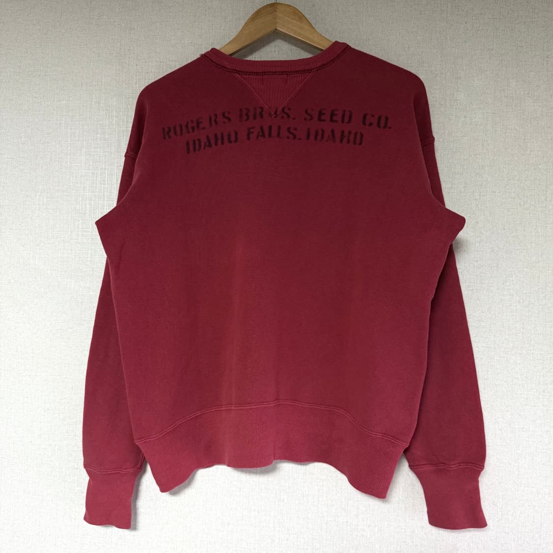 [42]웨어하우스 Lot.403 "ROGERS BROS" 버건디스웻셔츠 상품이미지2