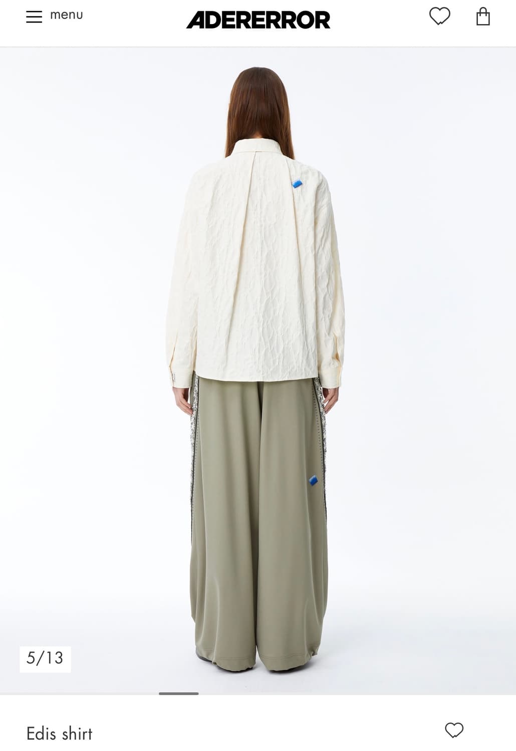 아더에러 adererror eddis shirts 에디스 셔츠 구매합니다 상품이미지1