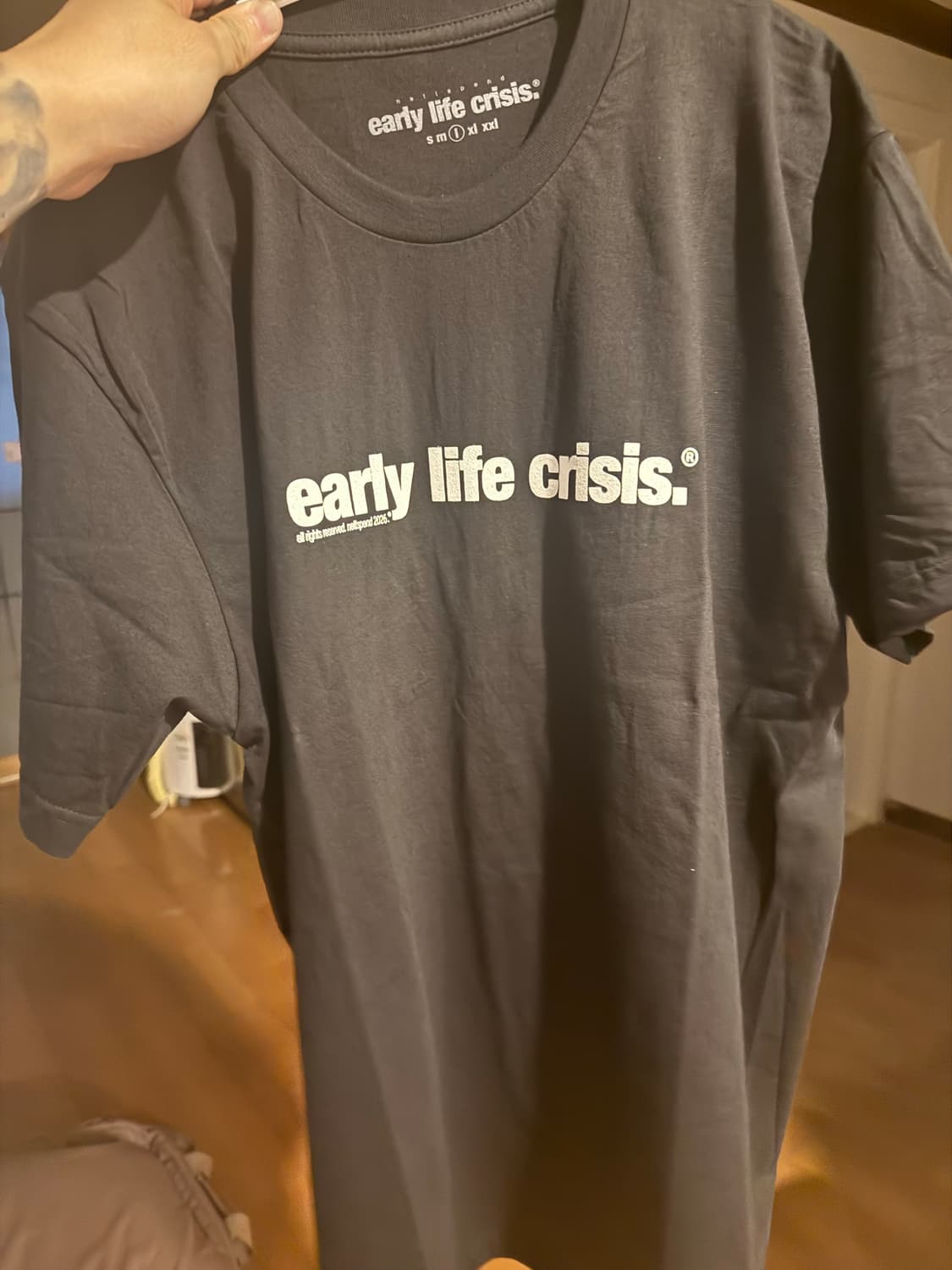 넷스펜드 early life crisis 머천다이즈 티셔츠 L  새상품 상품이미지2