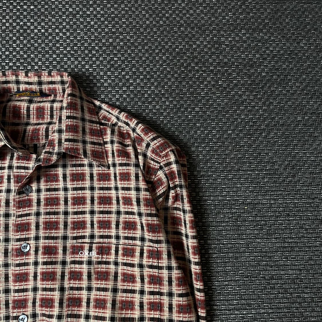 OXBL 빈티지 컬러 패턴 원포켓 긴팔 셔츠 95 상품이미지3