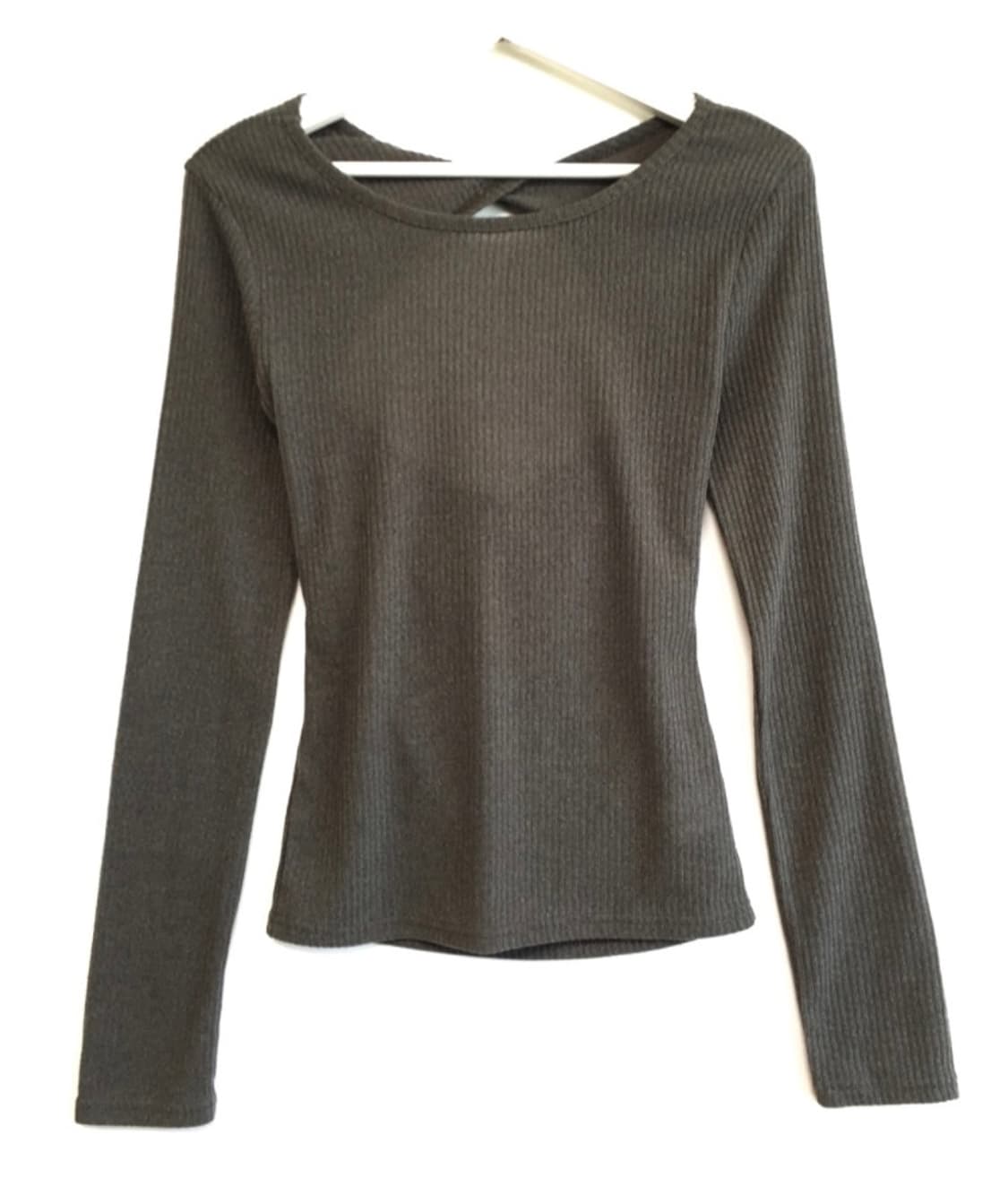 샵 더기 뒷트임 카키 티셔츠 상품이미지1