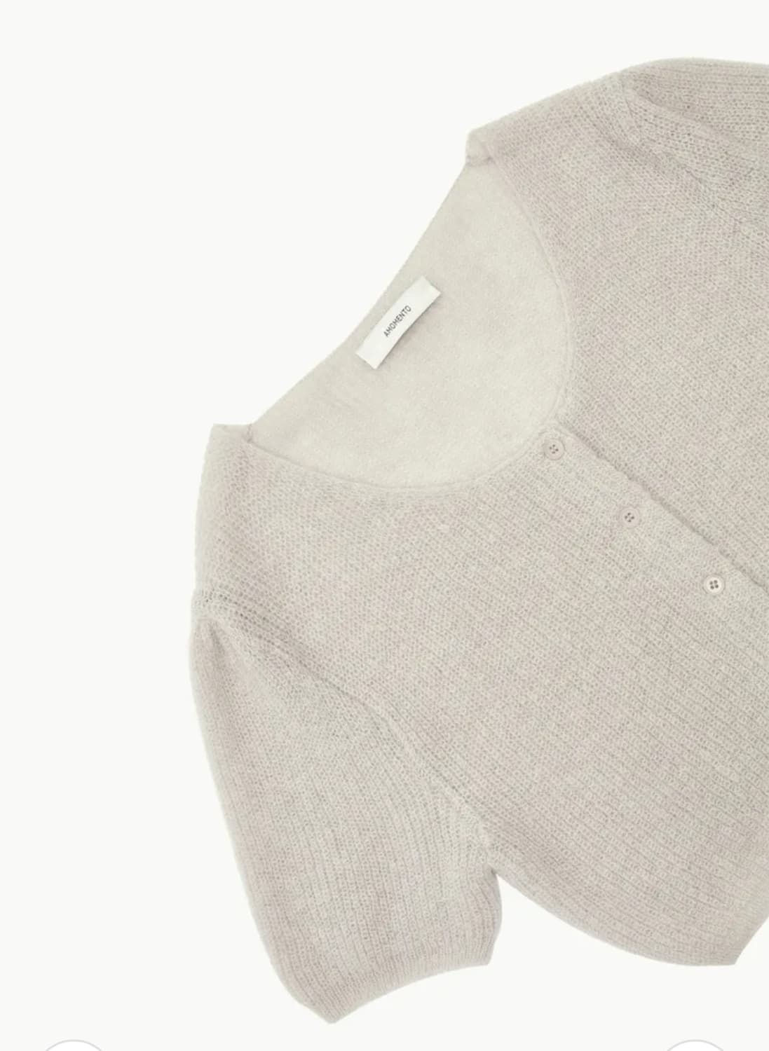 새상품 아모멘토 AMOMENTO 가디건 라이트그레이 상품이미지5