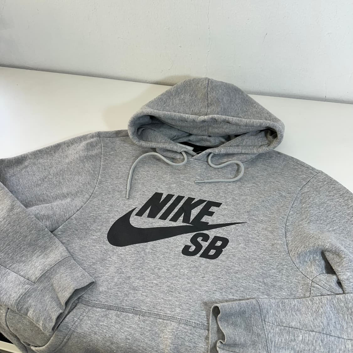 M 나이키SB 그레이 빅로고 코튼 후드티 상품이미지1