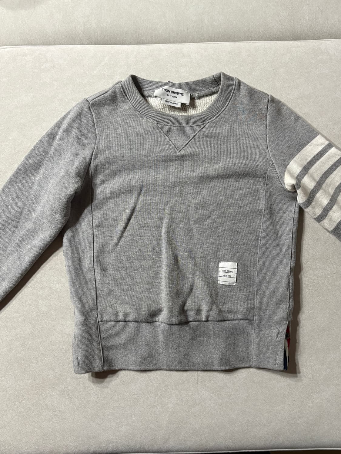 톰브라운여성맨투맨 36 그레이 상품이미지3