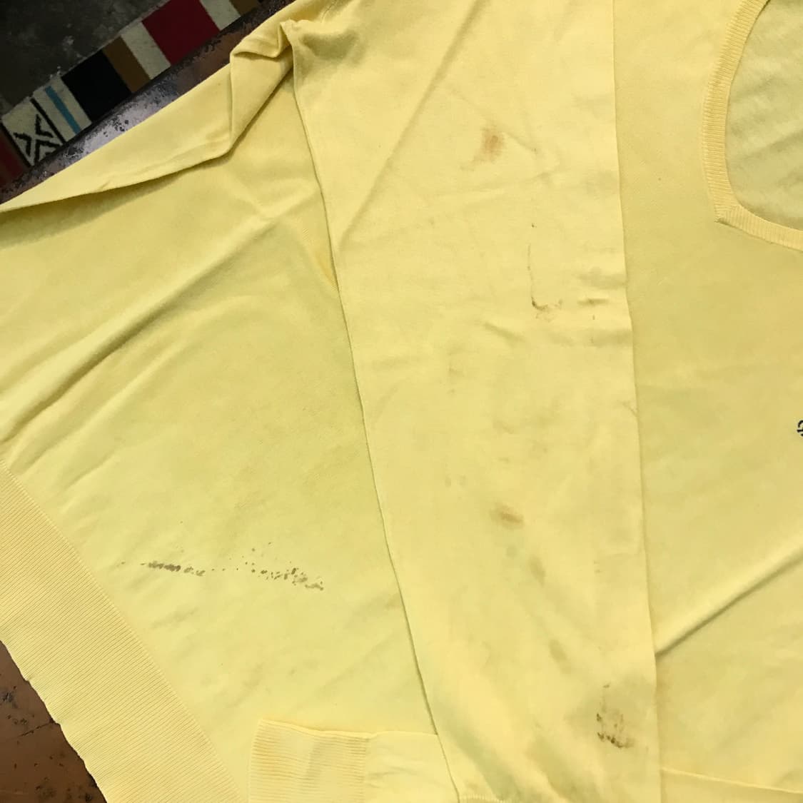 폴로랄프로렌 옐로우 캐시미어 코튼 혼방 니트 남성 115 빅사이즈 상품이미지5