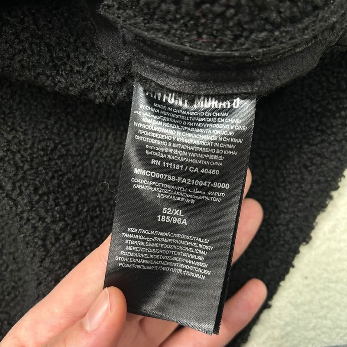 안토니 모라토 무스탕 블랙 XL 상품이미지5