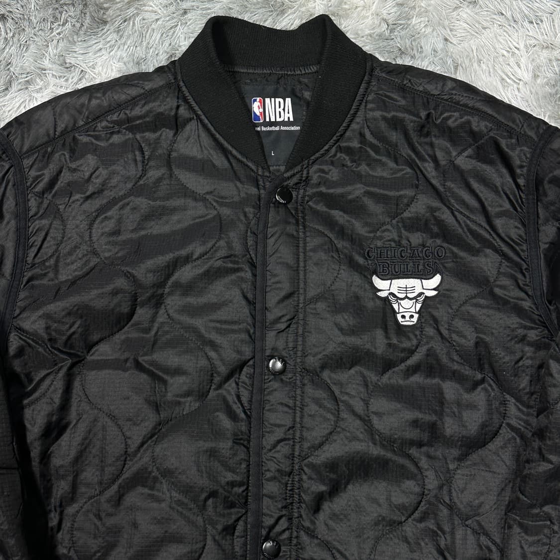NBA 시카고불스 퀄팅 깔깔이 자켓 블랙 L 상품이미지2