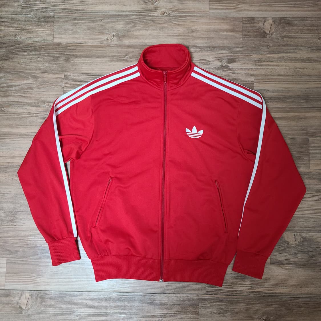 (XL105)00s유럽/독일 OG 구형 아디다스 파이어버드 레드 트랙탑 상품이미지2