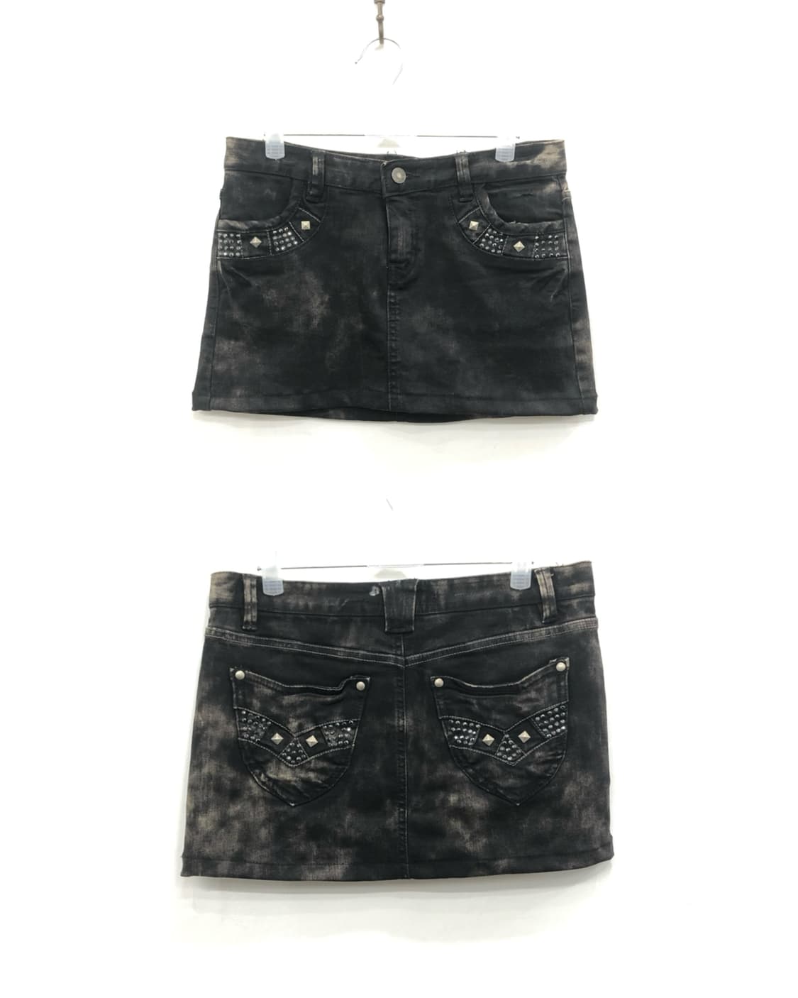 black wash stud detail mini skirt(예약중) 상품이미지1