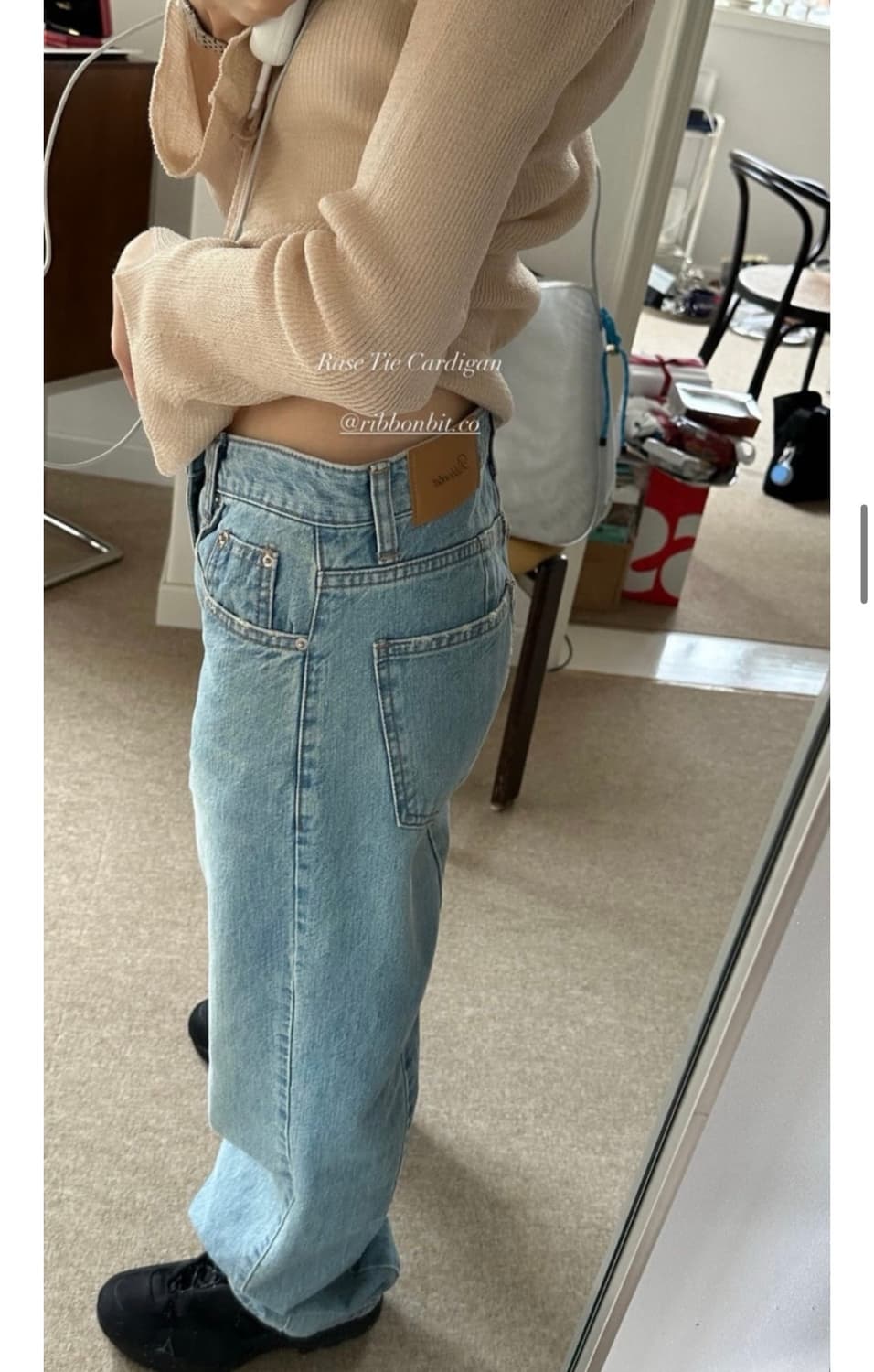 리본빛 Rase Tie Cardigan 상품이미지4