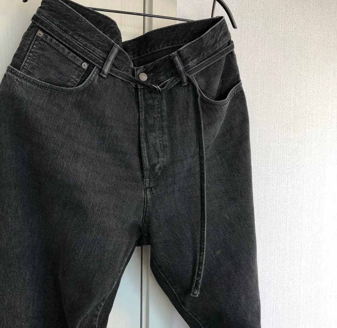 Acne studios 아크네스튜디오 1991 toj 루즈핏진 블랙 34 상품이미지4