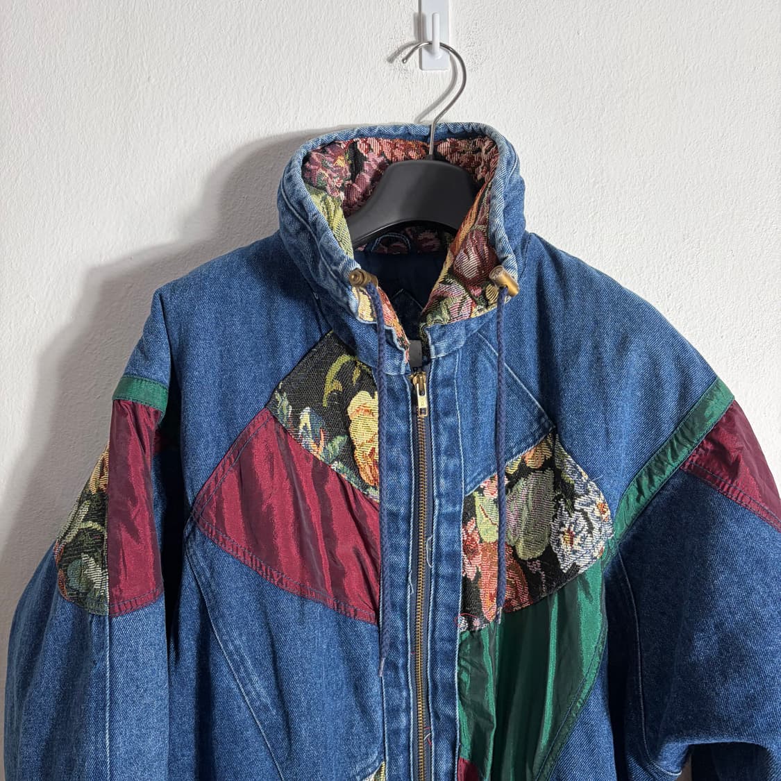 90s 듀노스 패치 데님 자켓(M) 상품이미지4