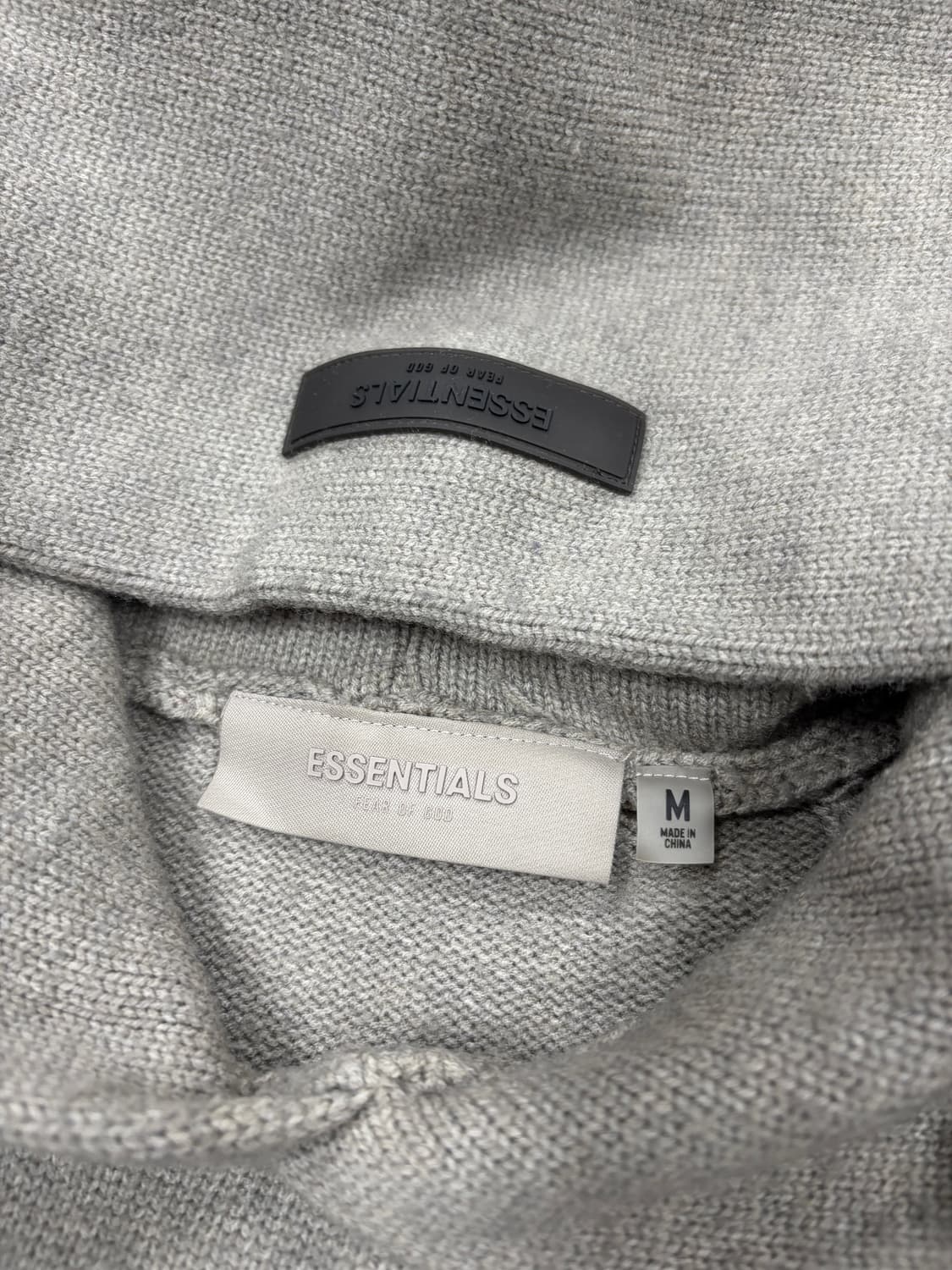 에센셜 그레이 니트 후드 상품이미지5