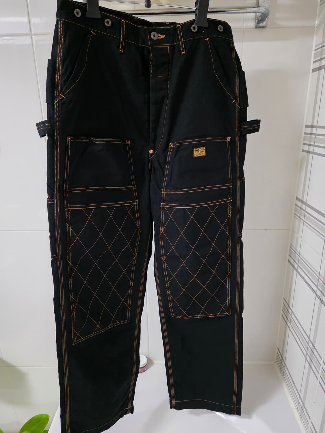 캐피탈 씬 캔버스 럼버 팬츠 블랙 3사이즈 상품이미지1