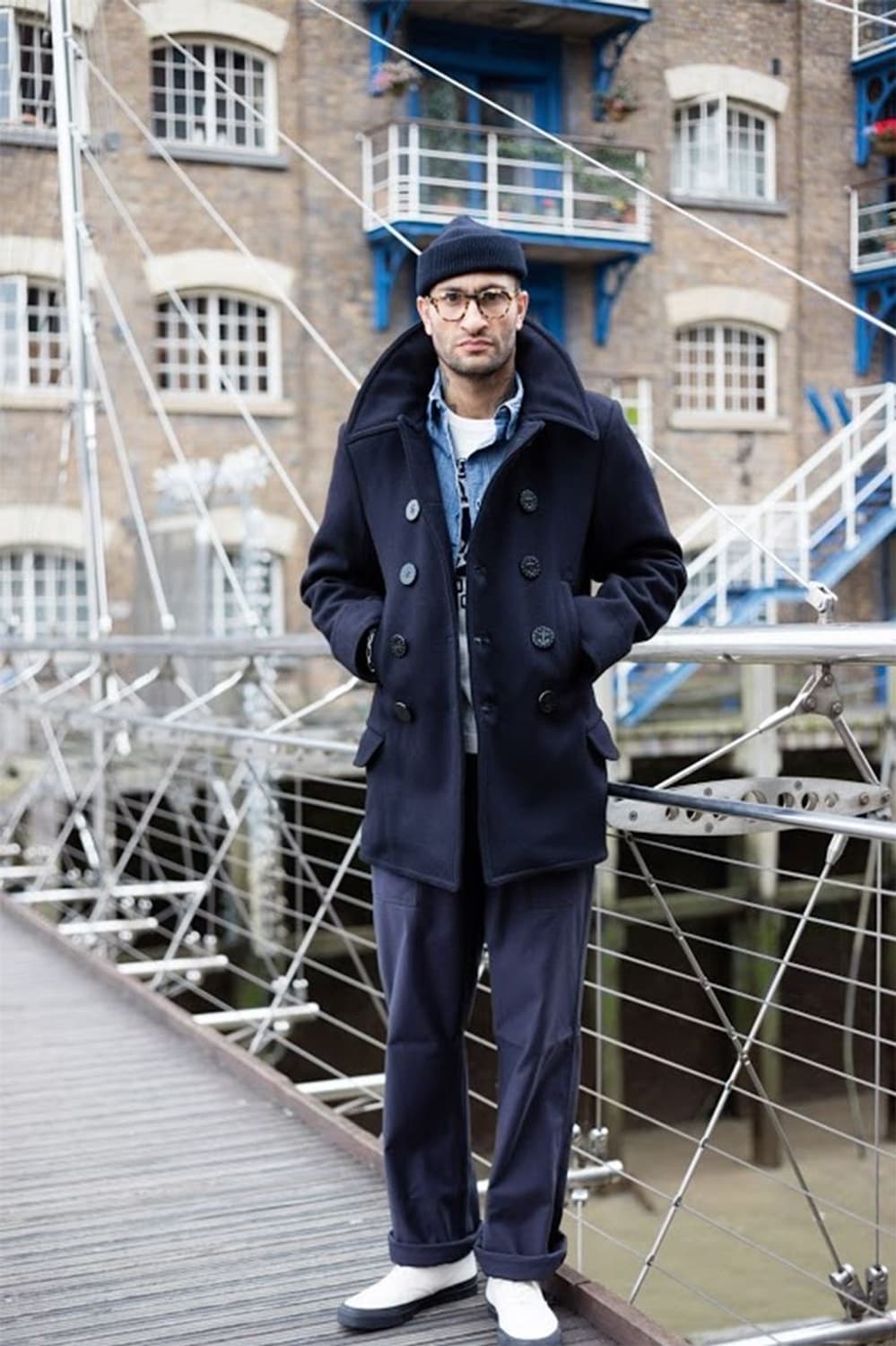 00s L.L.Bean 신슐레이트 울 클래식 피코트 상품이미지1