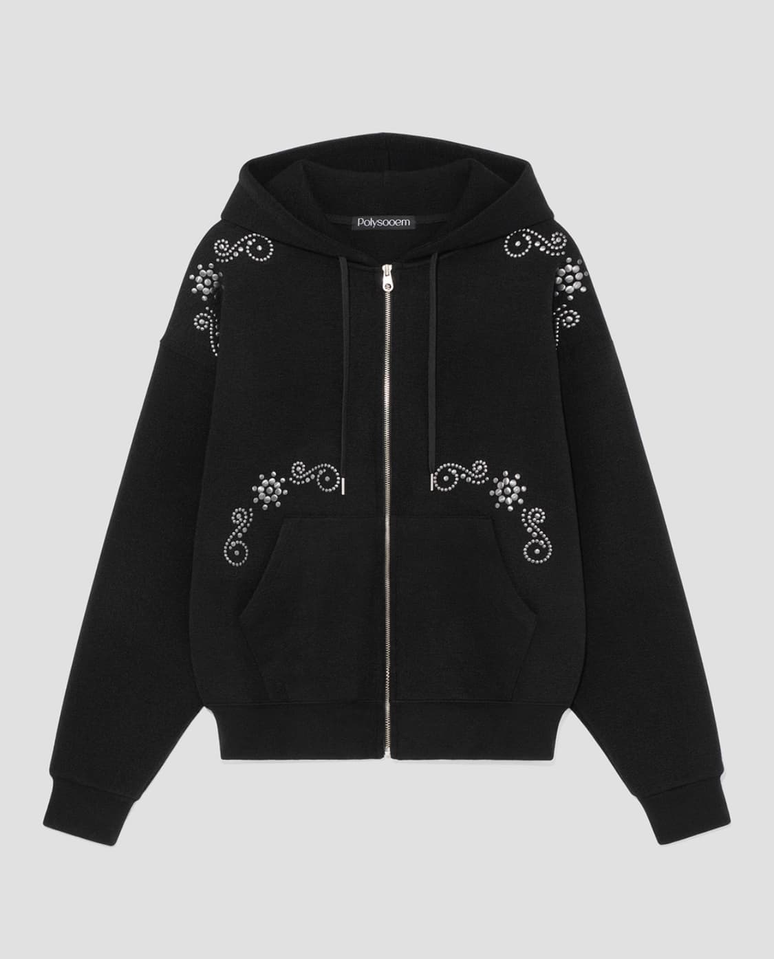 폴리수엠 스터드 후드집업 상품이미지1