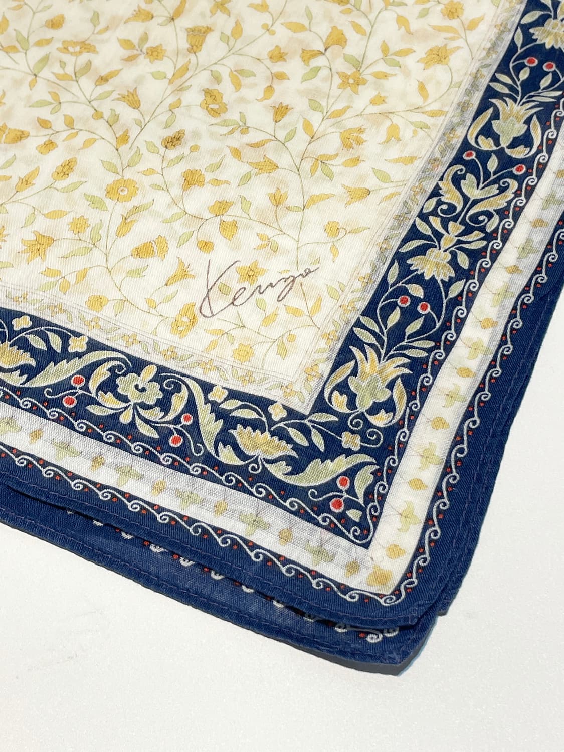 겐조 00s 재팬 플라워 패턴 쁘띠 손수건 A1456 상품이미지4