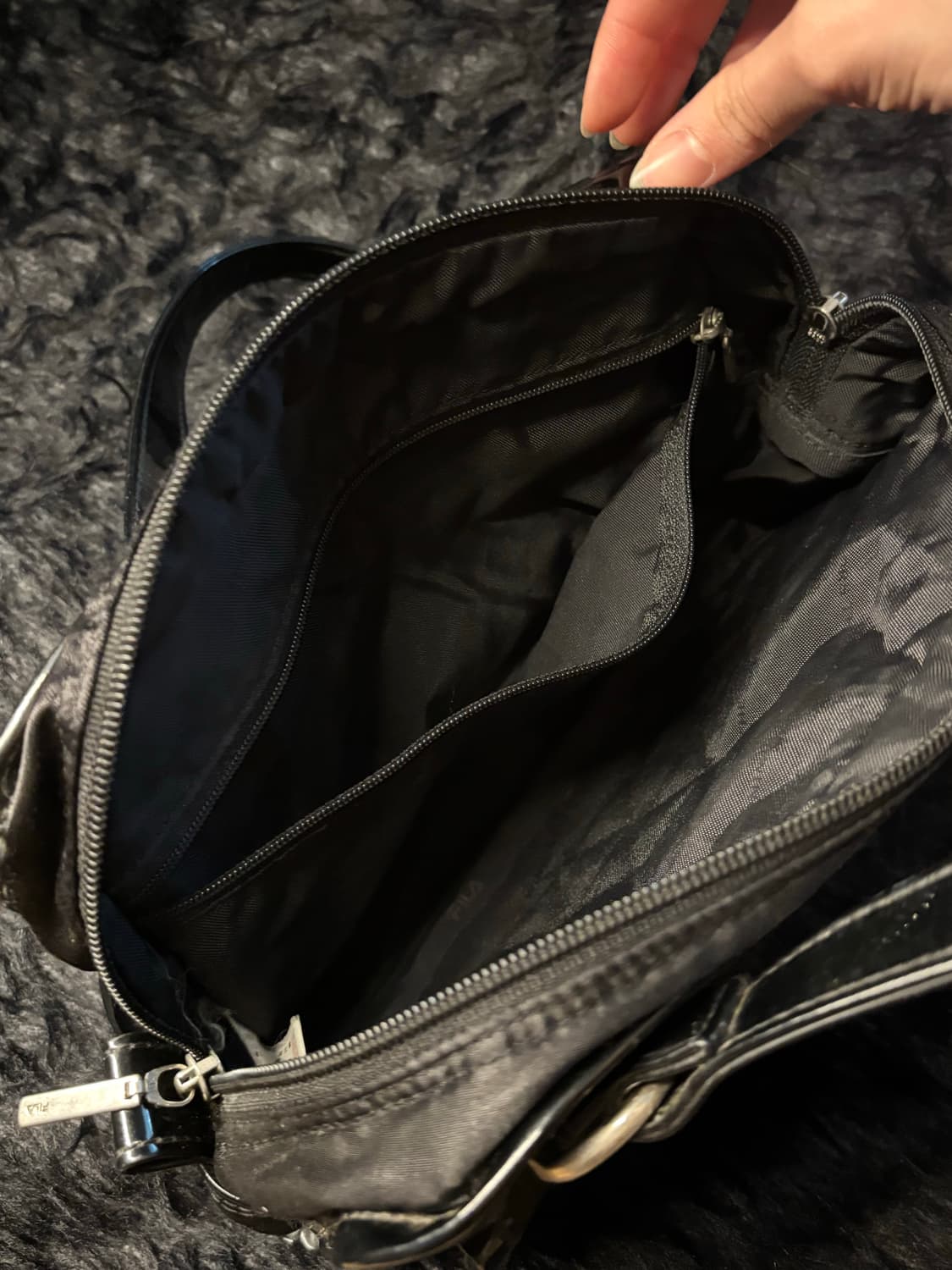 휠라 퀄팅 빈티지 백 상품이미지5