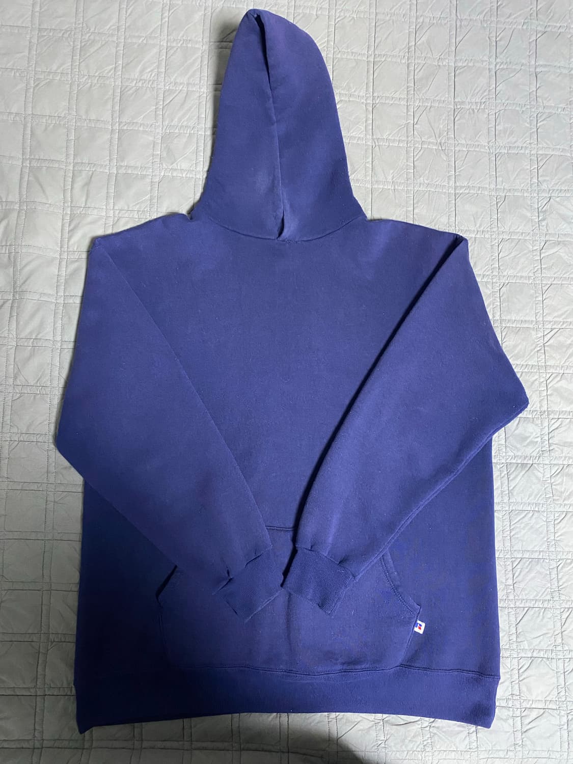 90s USA 빈티지 러셀 후드 네이비 블루 상품이미지1