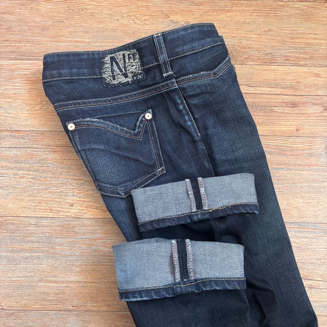 NFY 이태리 데님 청바지 26 진청 스판 수입 정품 상품이미지3