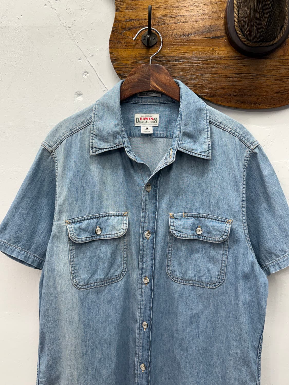 Edwin DUNGAREES Denim Short Sleeve Shirt 상품이미지2