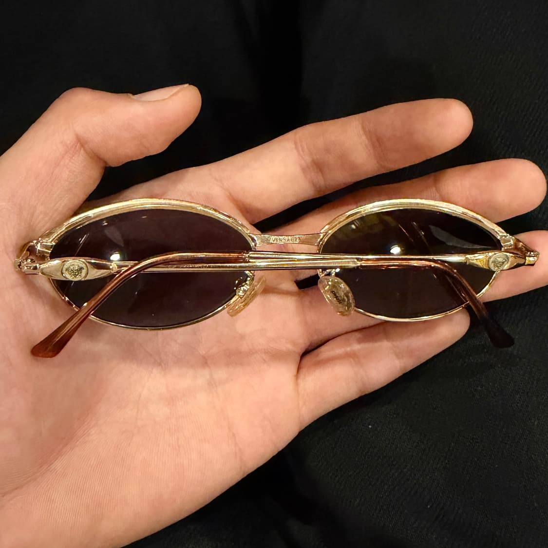 90's 올드 베르사체 금장 메두사 선글라스/안경테 상품이미지3