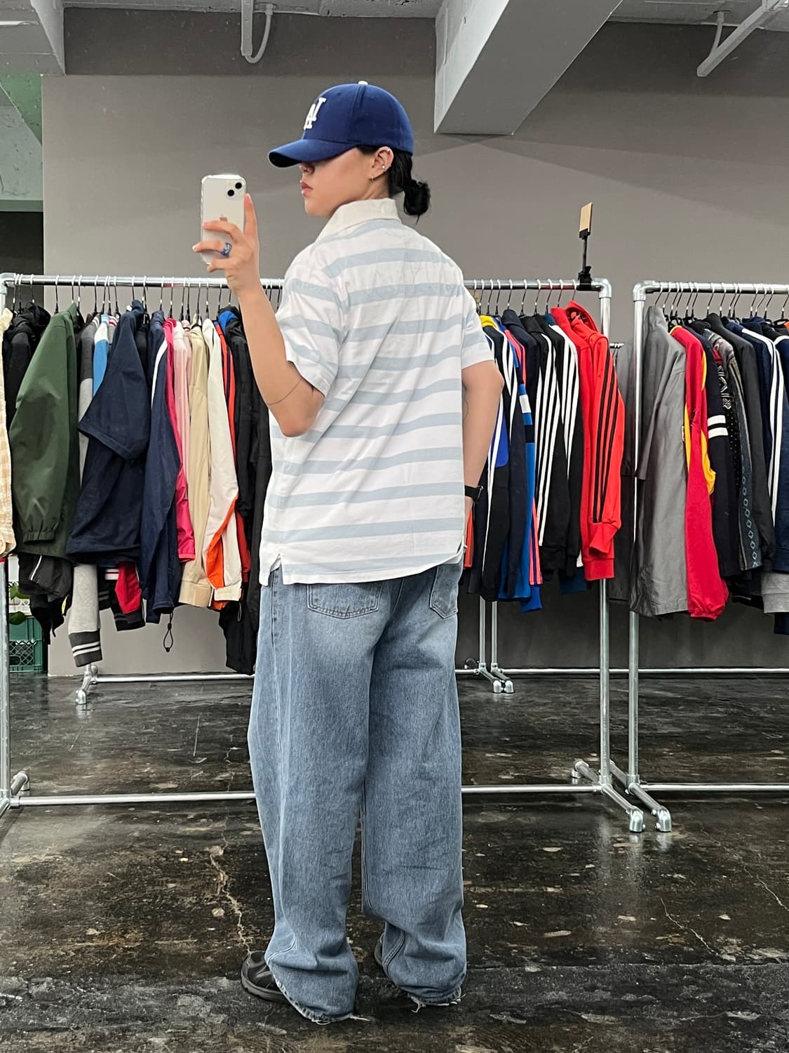 폴로 랄프로렌 스트라이프 카라 반팔 티셔츠 상품이미지6