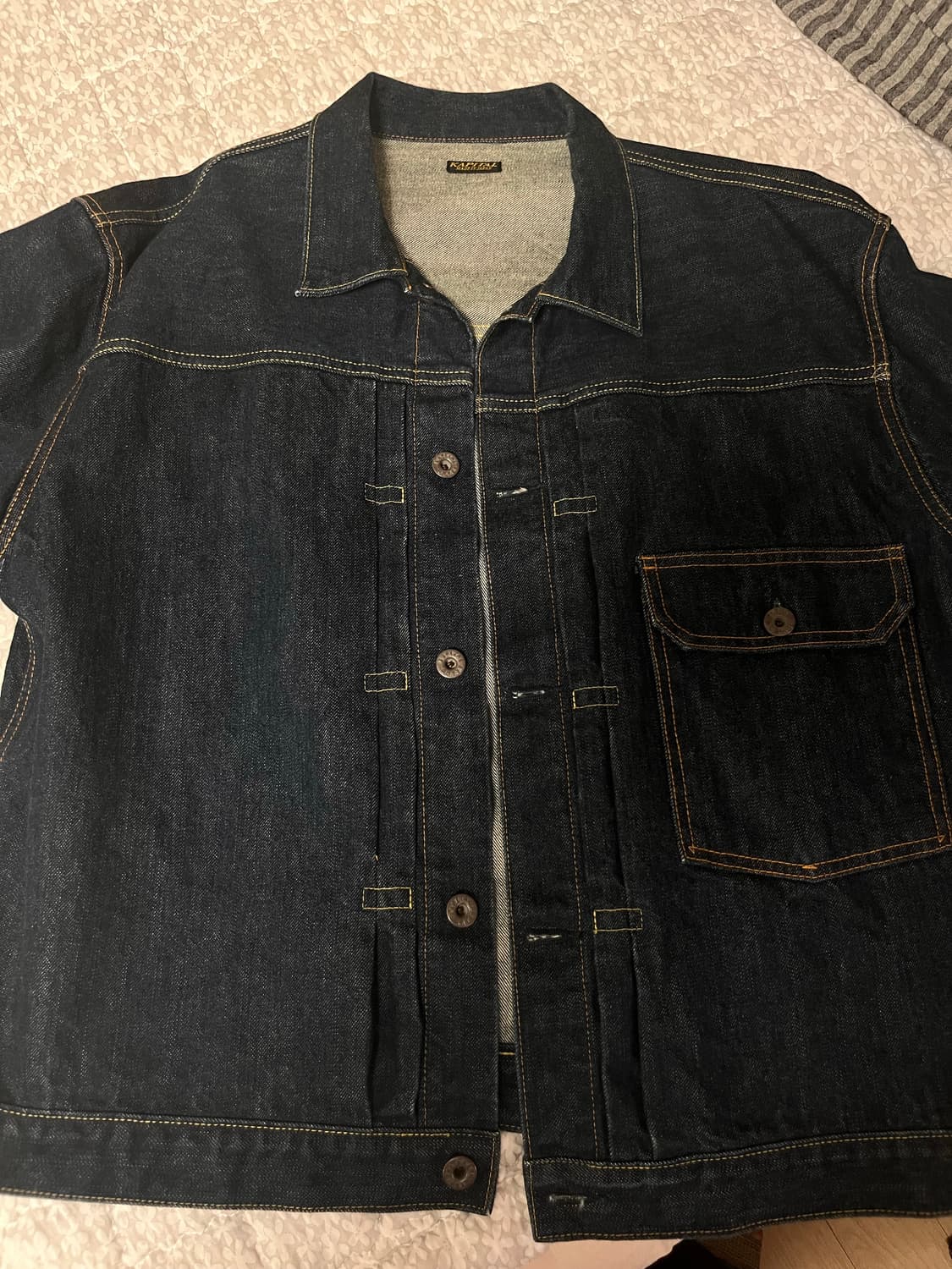 캐피탈 14온즈 데님 1ST 원 워시 자켓 인디고 4 상품이미지2